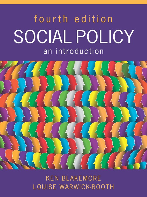 Title details for Social Policy by Ken Blakemore - Available